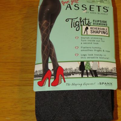 Assets By Spanx Flipside Diamond Reversible Shaping Tights Size 5 (220-265 lbs)